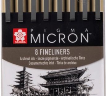Set finliner Pigma Micron | 8 permasa, te zeza