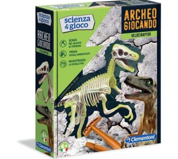 Archeogiocando Velociraptor Luminoso al Buio