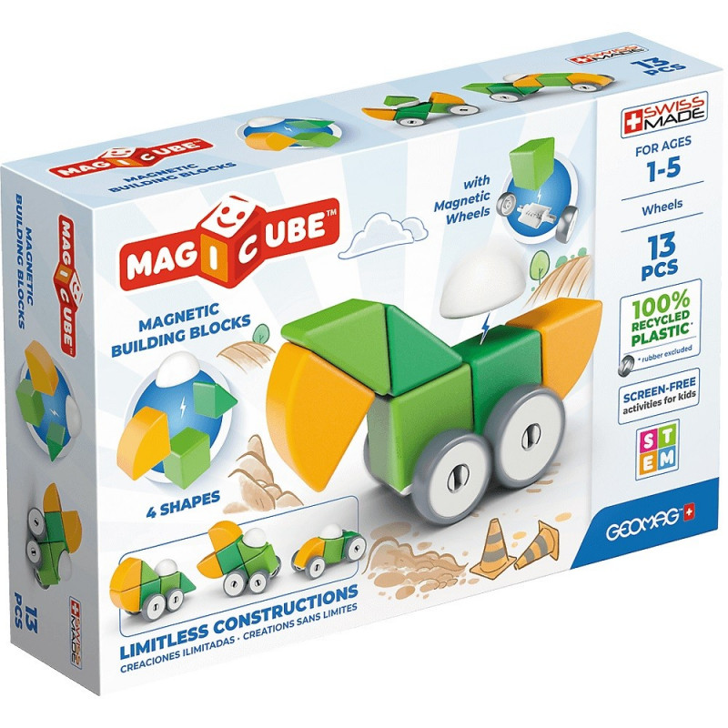 Geomag Magicube 4 Shapes Wheels 13pcs 00202