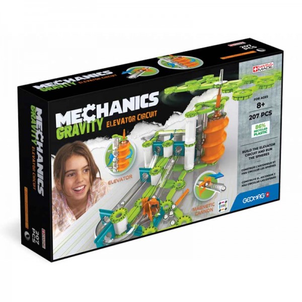 Geomag Mechanics Elevator Circuit 207pc Building Set