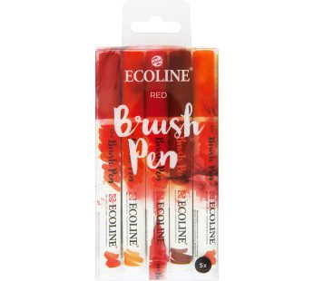Talens Ecoline Brush Pen 5 set, Red Colors
