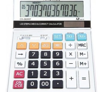 CALCOLATRICE DA TAVOLO 12 CIFRE CD-2626RP NIKOFFICE