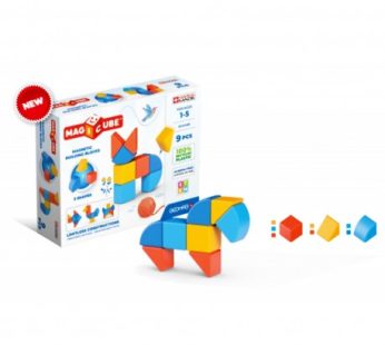 GEOMAG MAGICUBE GREEN ANIMALS 9