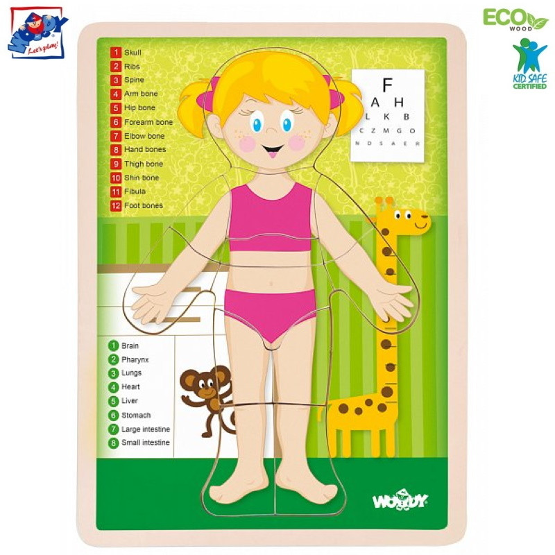 Woody 91925 Eco Wooden Educational Puzzle